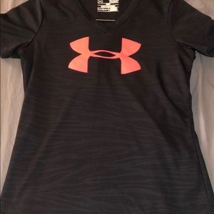 Under armor shirt with coral logo